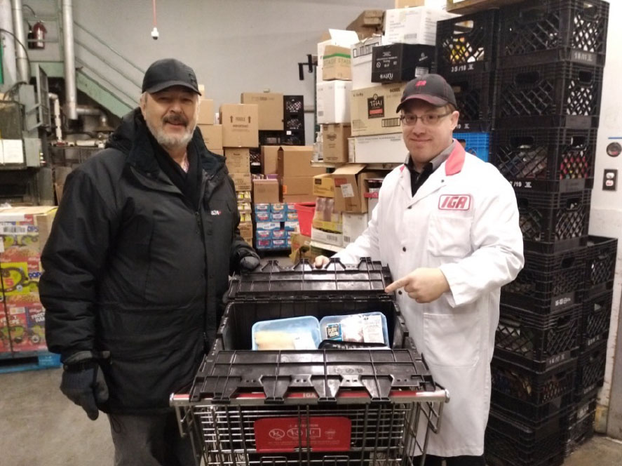 Ramassage des invendus commerces